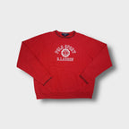 Ralph Lauren Polo Sport sweater in red with embroidered front crest graphic