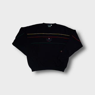 Vintage Red Green Knit Sweater | L