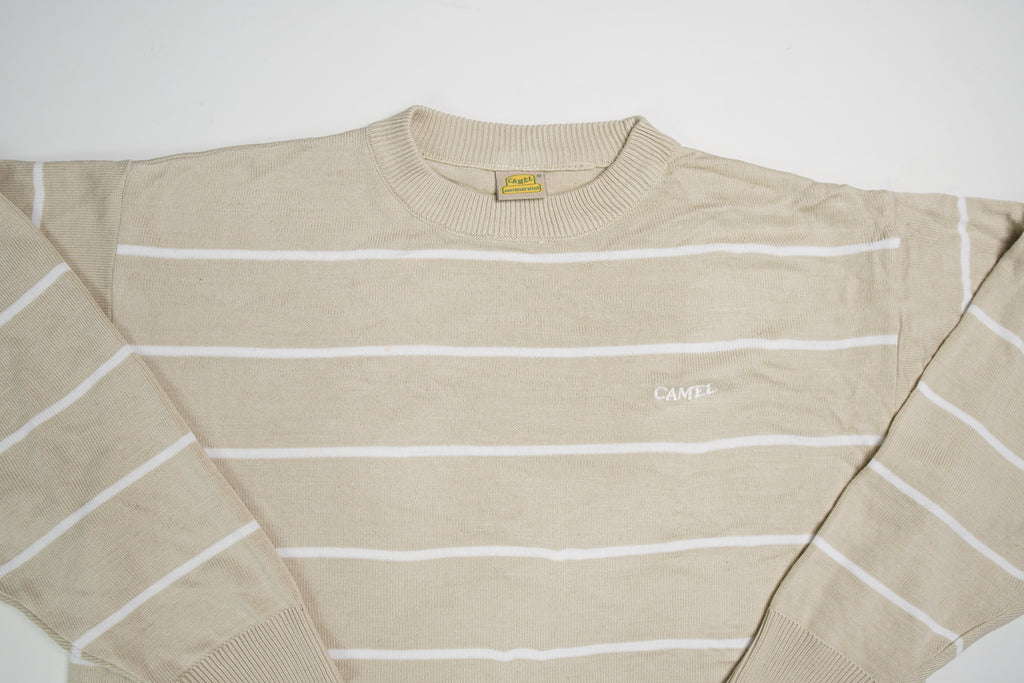 Vintage Camel Knit Sweater | S