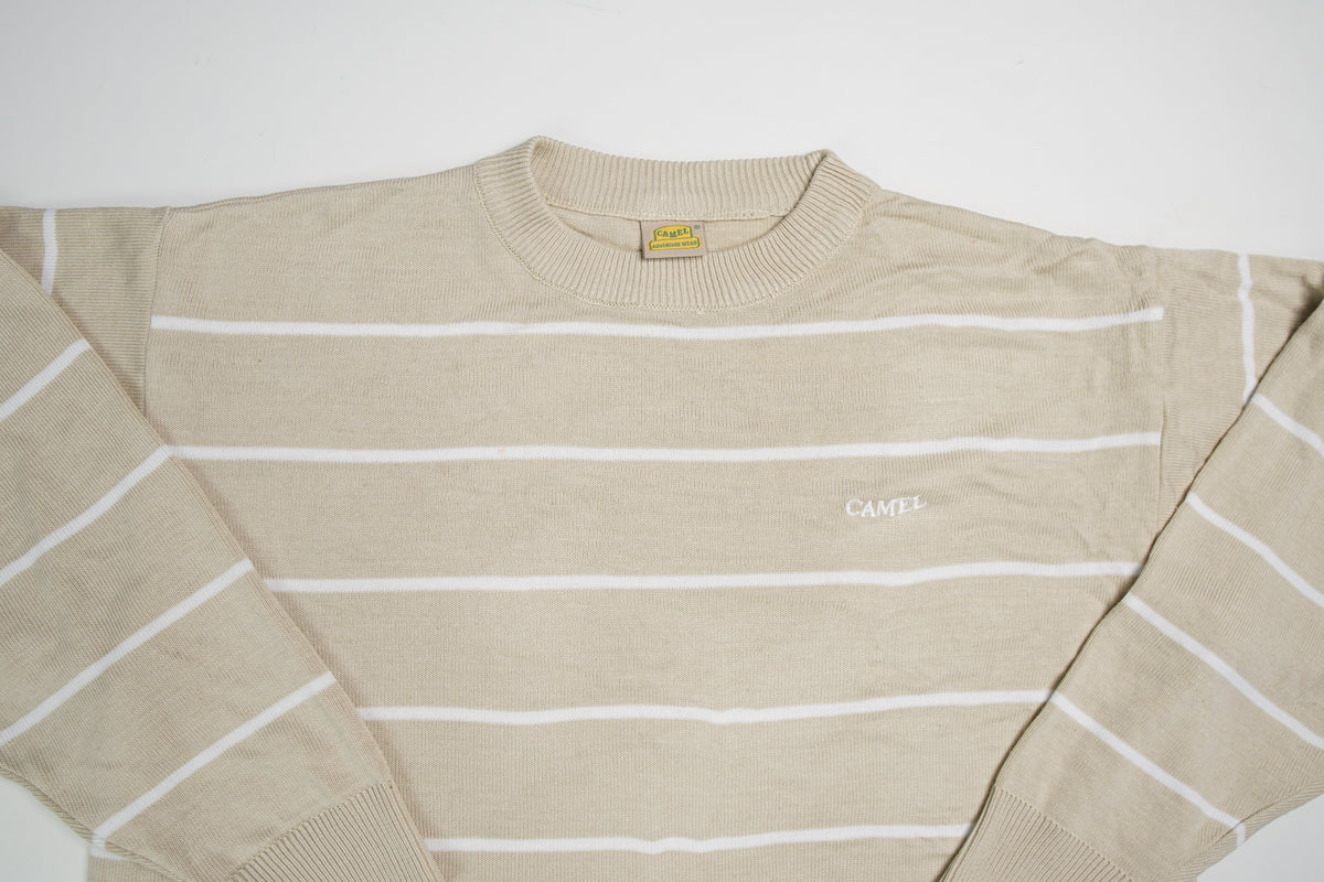 Vintage Camel Knit Sweater | S