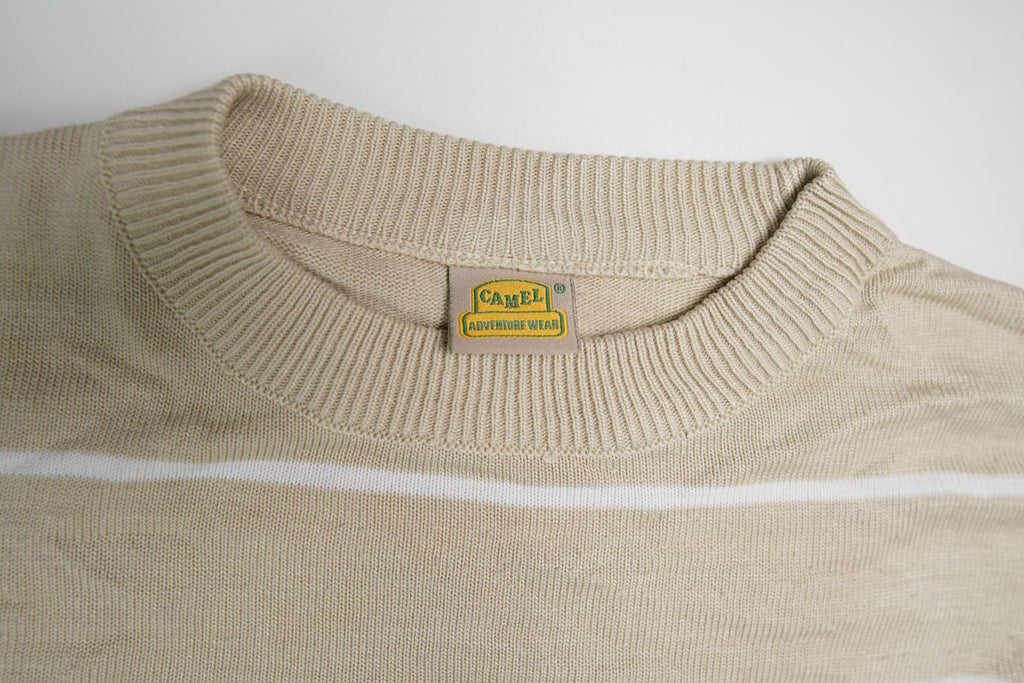 Vintage Camel Knit Sweater | S