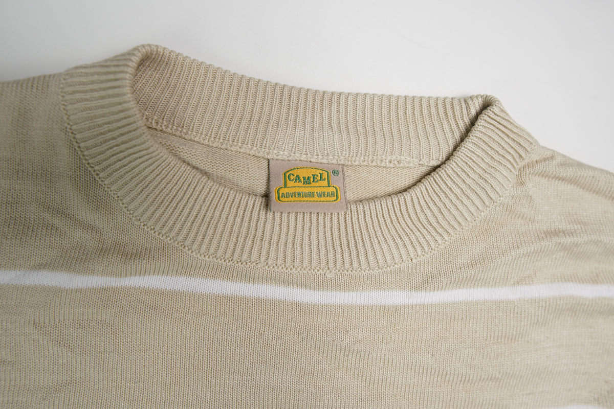 Vintage Camel Knit Sweater | S
