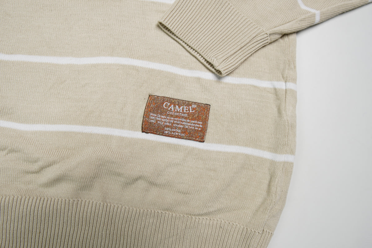 Vintage Camel Knit Sweater | S