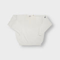 Joop knit sweater in beige with an embroidered crest logo patch on the sleeve