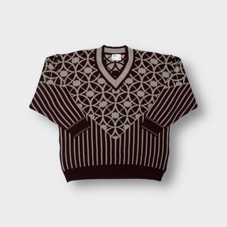 Vintage BMW M Style Knit Sweater | XL