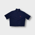 Ralph Lauren Polo Golf short-sleeve jacket in navy blue with Marbella Golf embroidery.