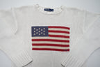Ralph Lauren USA Flag Knit Sweater | Wmns M