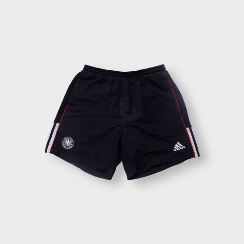 Adidas DFB football shorts in black with embroidered crest and three-stripe detail