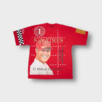 Michael Schumacher T-Shirt in red with a Six Times World Champion front graphic