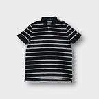 Polo Ralph Lauren polo shirt in black and white stripes with a red embroidered pony.