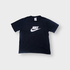 Nike T-Shirt in black with a white printed corporate logo on the chest