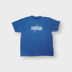Blue Nike T-Shirt featuring a 6. Ford Köln Marathon chest print