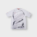 Nike Total Ninety T-Shirt in white and grey featuring front graphic prints