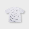 Nike T-Shirt in white featuring a circular Total 90 graphic design on the chest