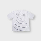 Nike T-Shirt in white featuring a circular Total 90 graphic design on the chest