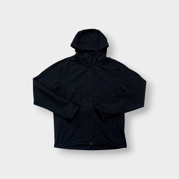 Nike hooded jacket in black with full-zip front and side zip pocket