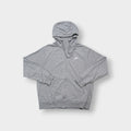 Nike zip hoodie in heather grey with white embroidered logo on chest