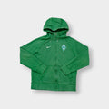 Nike zip hoodie jacket in green with an embroidered Werder Bremen crest on the chest.
