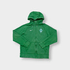 Nike zip hoodie jacket in green with an embroidered Werder Bremen crest on the chest.