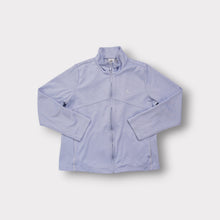 Lade das Bild in den Galerie-Viewer, Adidas jacket in light purple featuring a full-zip front and embroidered logo
