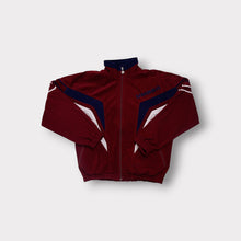 Lade das Bild in den Galerie-Viewer, Umbro track jacket in red and blue with embroidered chest logo and full zip
