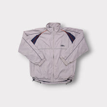 Lade das Bild in den Galerie-Viewer, Umbro jacket in grey with navy detailing and an embroidered chest logo