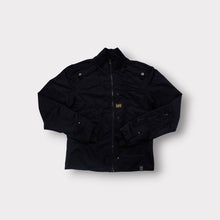 Load image into Gallery viewer, G-Star RAW jacket in black with chest flap pockets and yellow originals patch